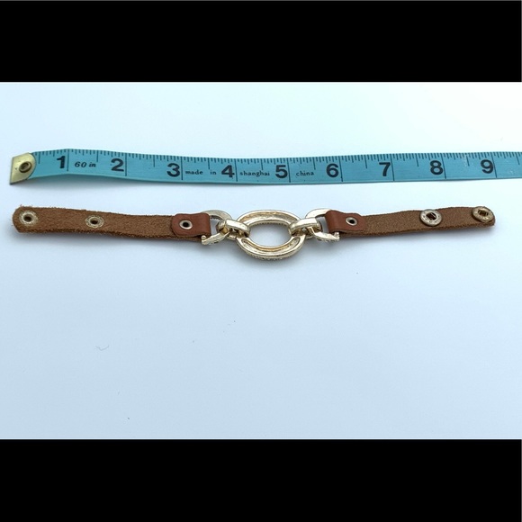 Adjustable Leather Bling Bracelet - Picture 3 of 3